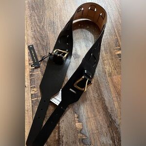 B-low the Belt Black Leather Waist Belt